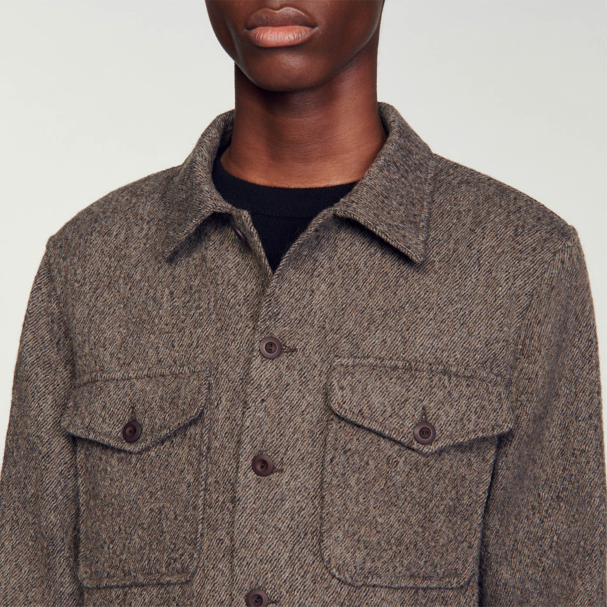 WOOL OVERSHIRT - 4