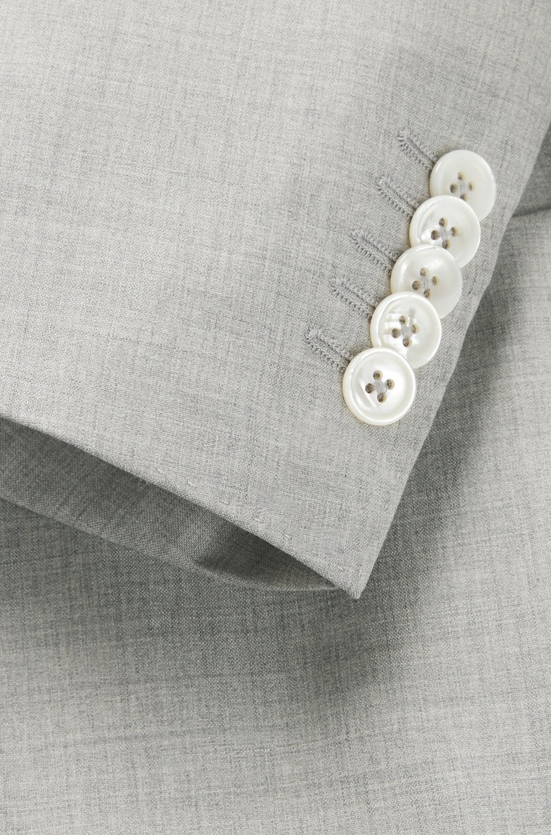 SLIM-FIT SUIT IN MICRO-PATTERNED WOOL AND SILK 9