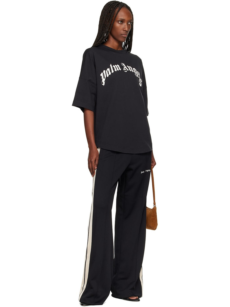 Palm Angels Black Curved Logo Over T-shirt outlook