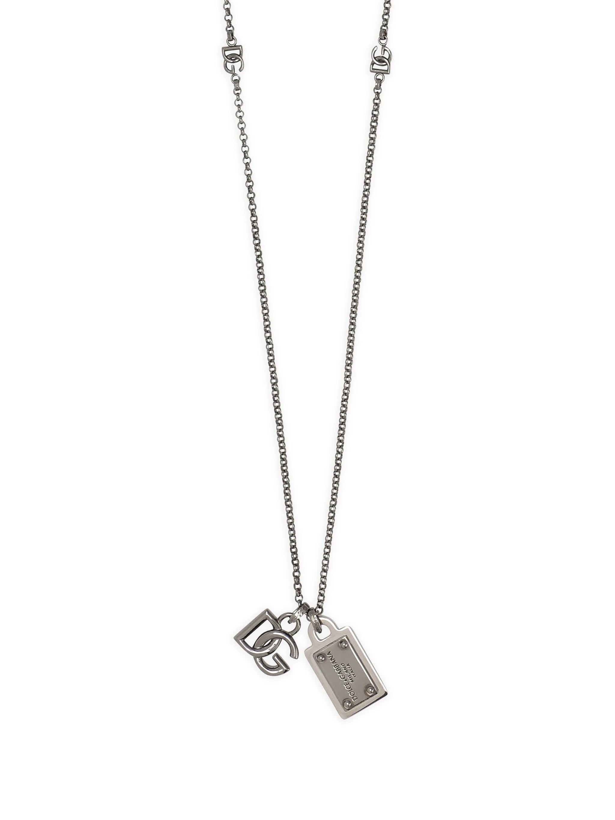 LOGO-PLAQUE DOG-TAG NECKLACE - 2
