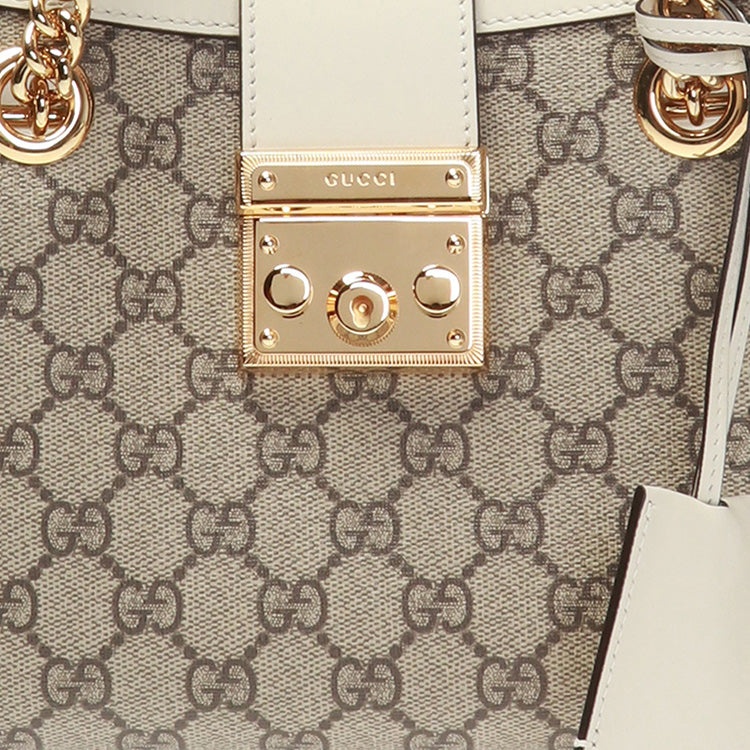 GUCCI (WMNS) Gucci Padlock Metallic Logo Canvas Chain