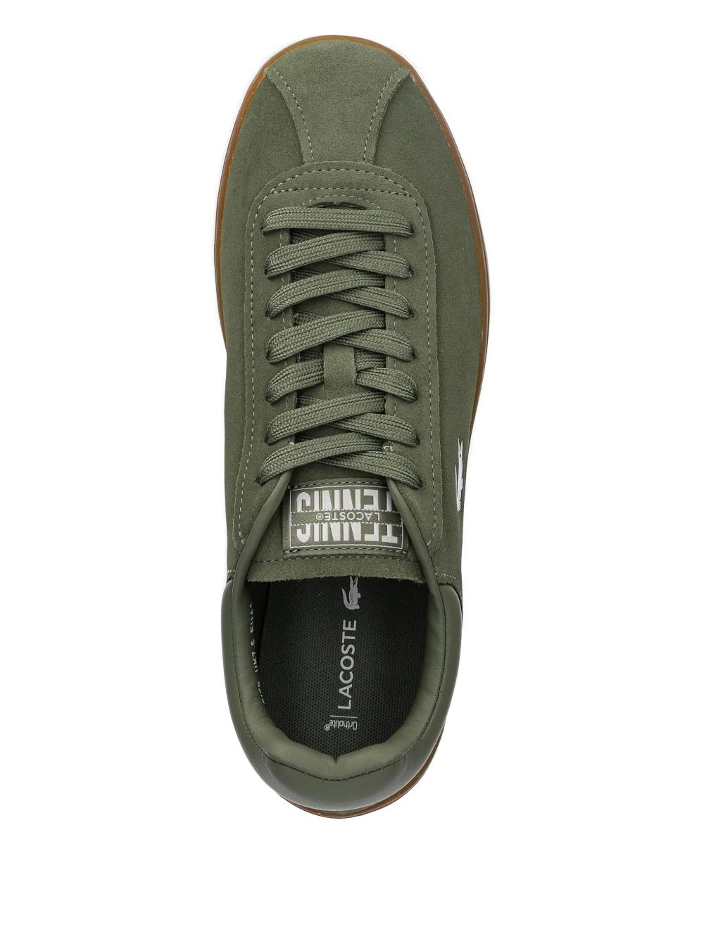 suede logo-detail sneakers - 2