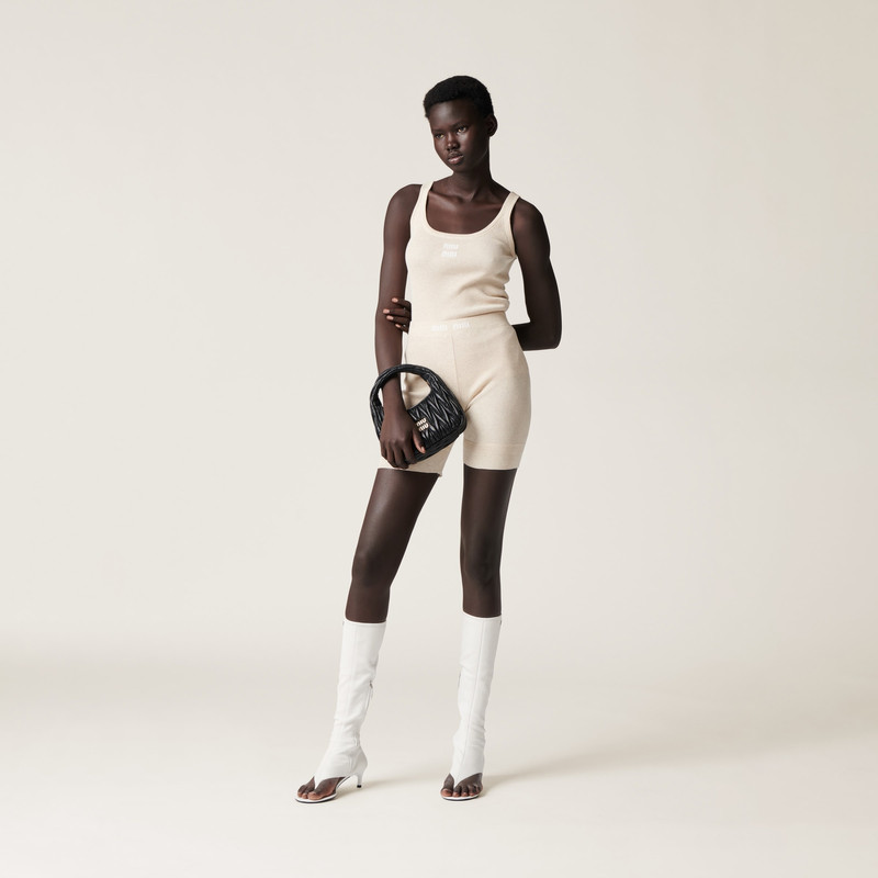 Miu Miu Cotton knit tank top outlook