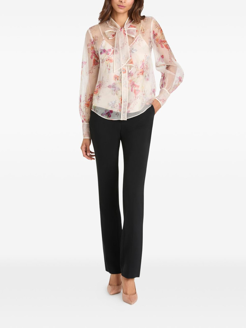 Cinq à Sept Iris Bouquet Farouz floral bouquet tie shirt outlook