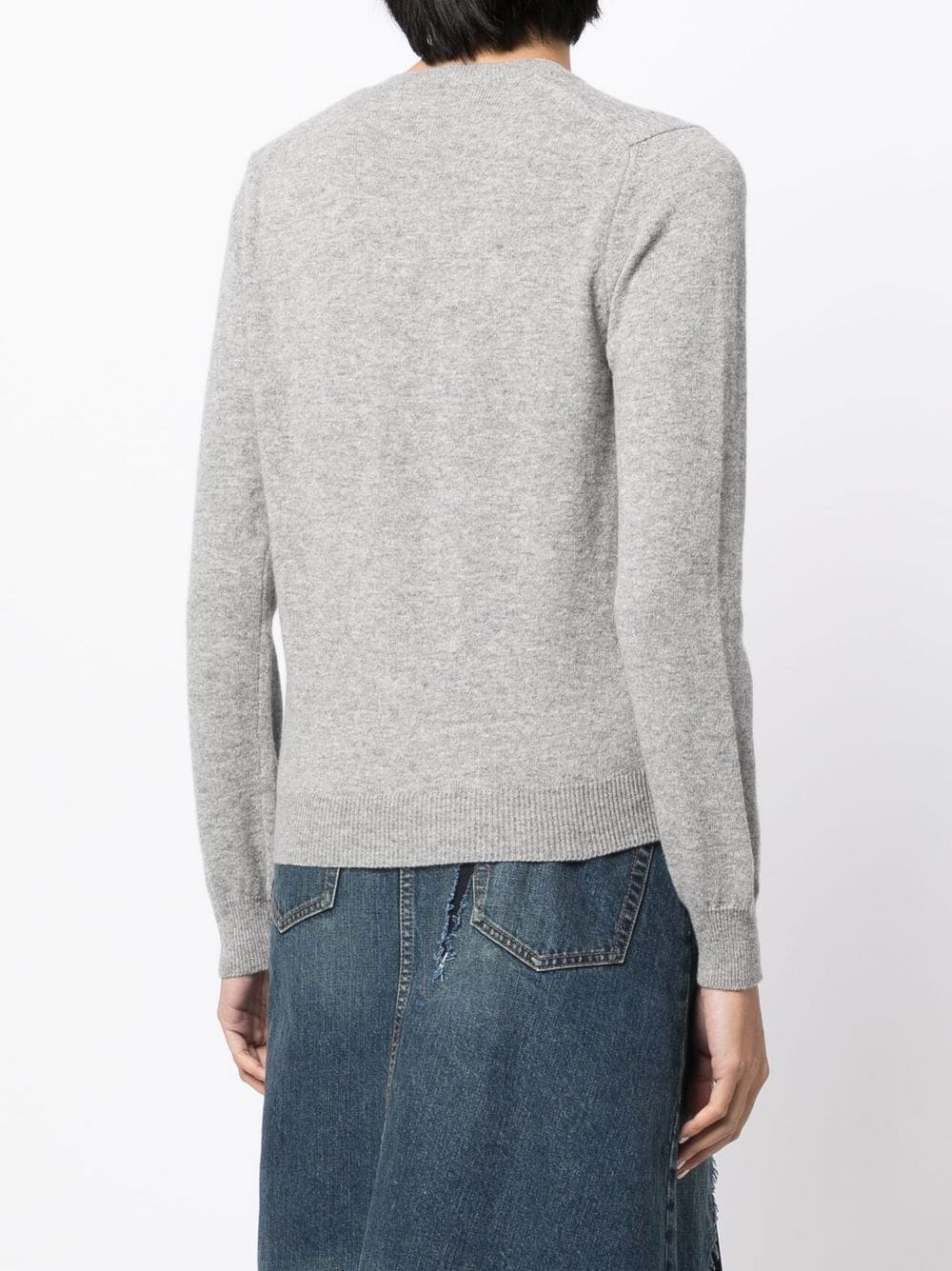logo-patch cardigan - 4