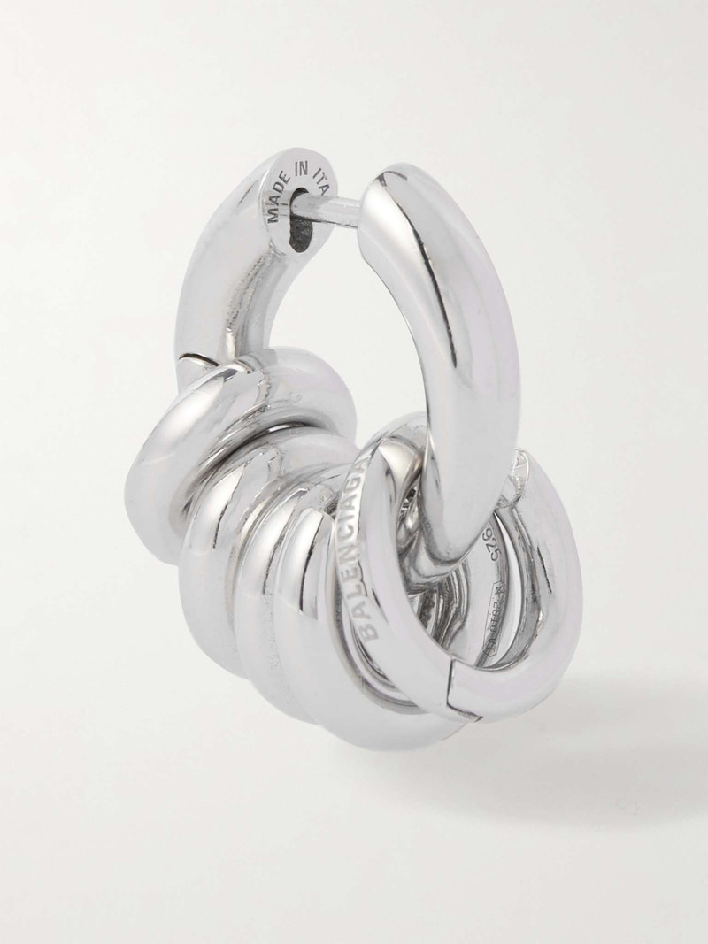 Force Skate Sterling Silver Single Hoop Earring 1