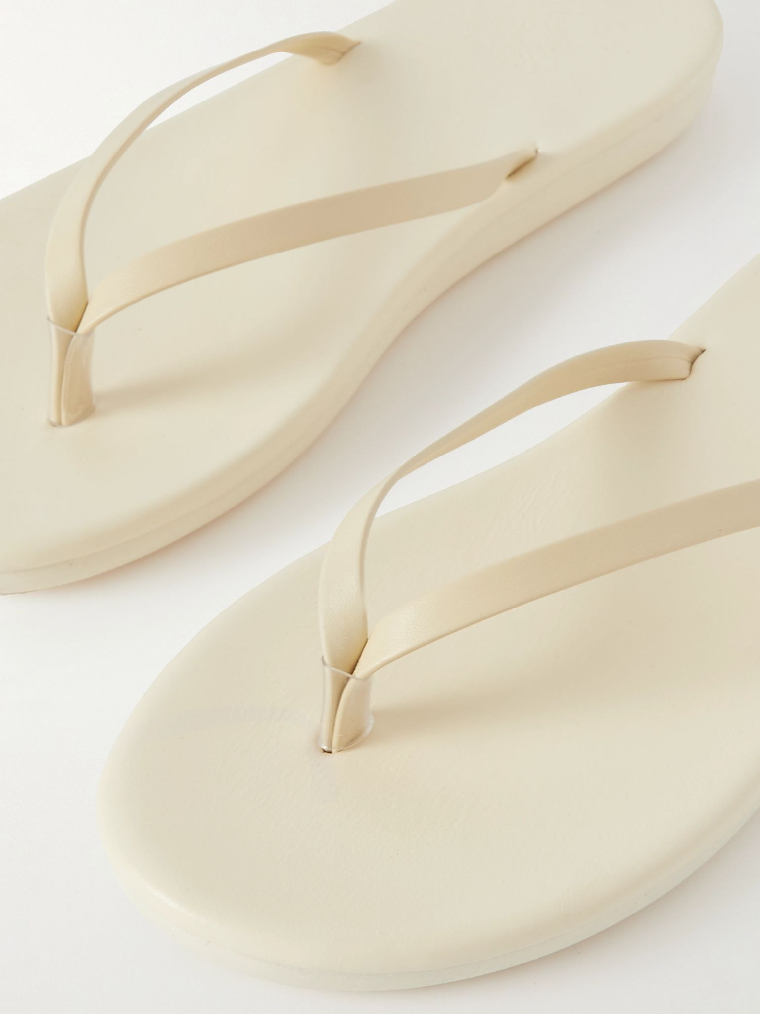 Saionara leather flip flops Off-white - 4