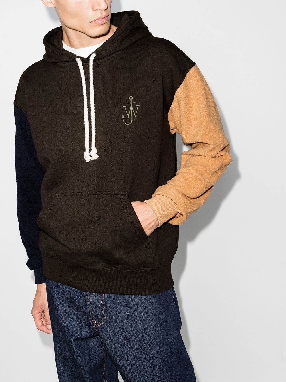 inside-out sleeve hoodie - 2