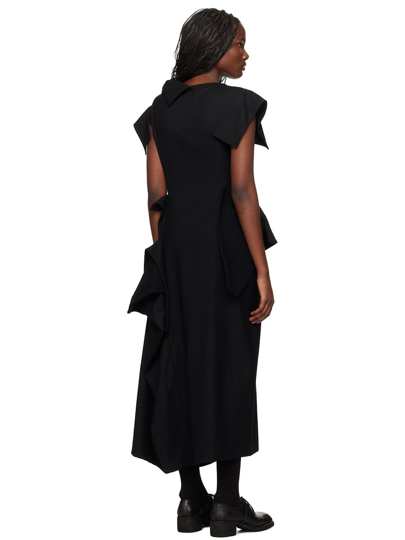 Black Asymmetry Sleeveless Dress 3