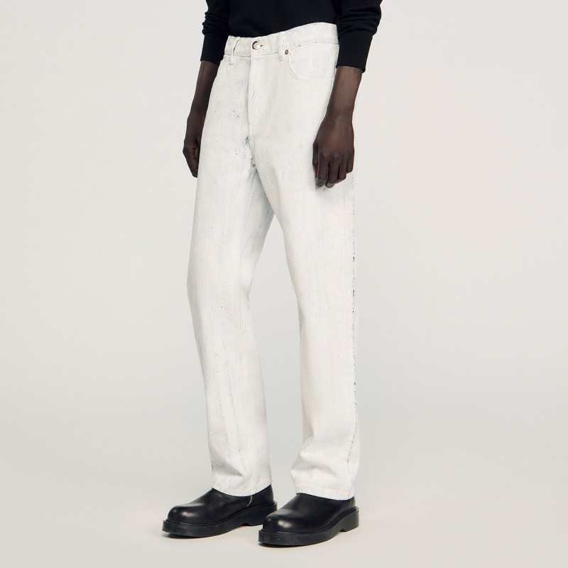 REGULAR CRACKLE-EFFECT JEANS 5