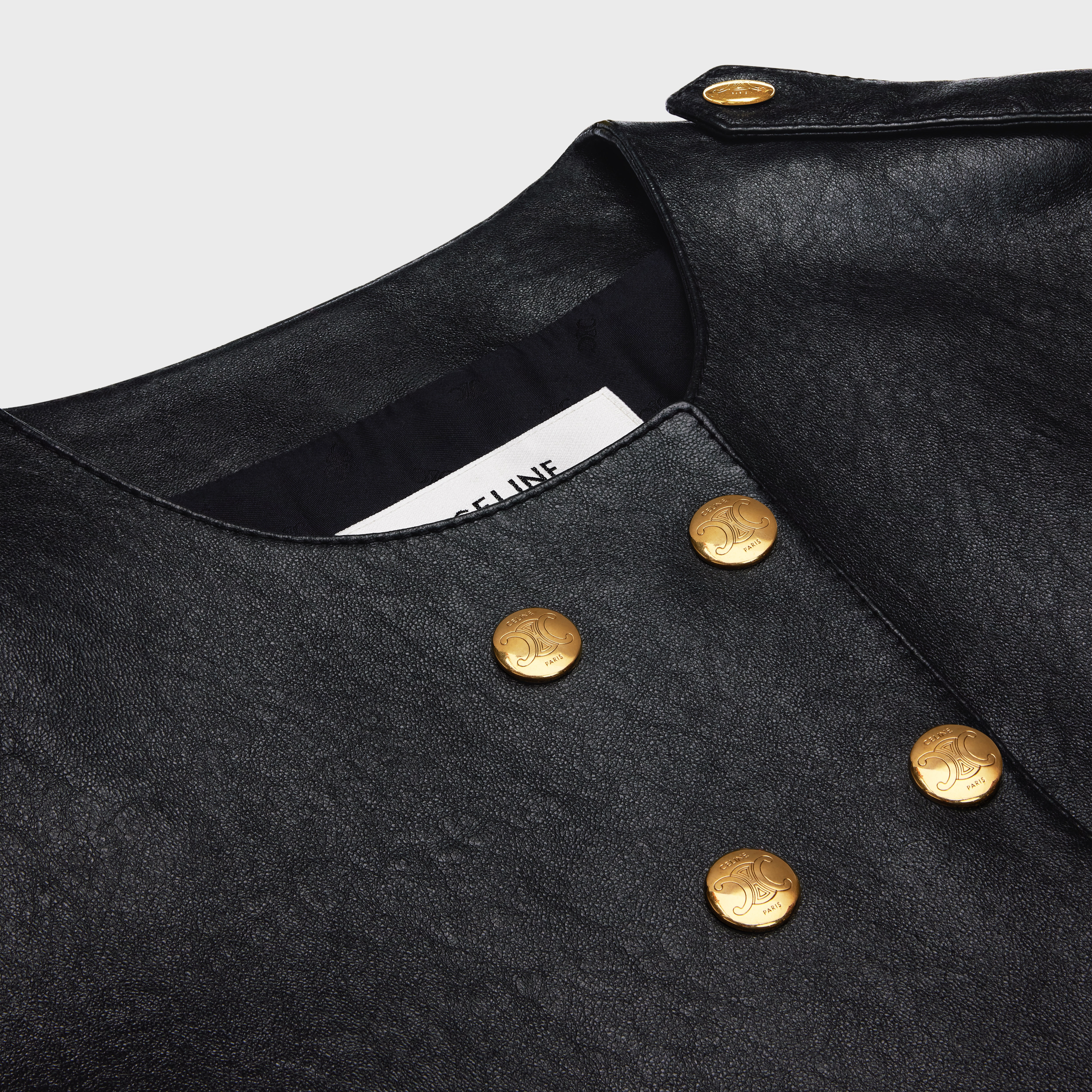LONG “CHASSEUR” JACKET IN SOFT ENGLISH LAMBSKIN - 3