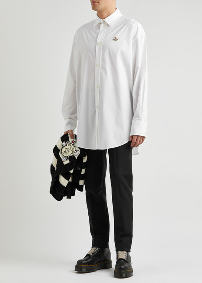 Moncler Logo stretch-cotton poplin shirt outlook
