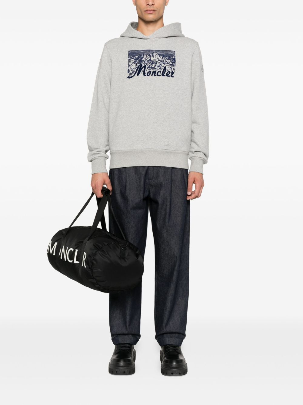 mountain-print hoodie - 2
