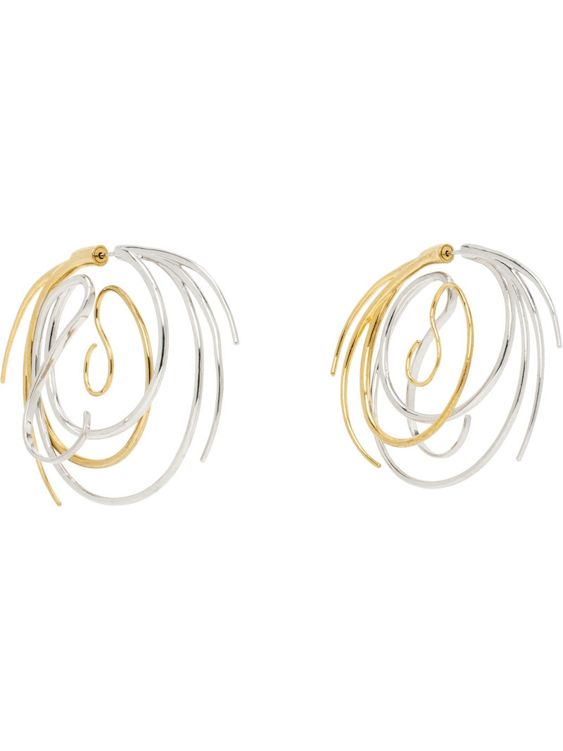 PANCONESI Silver & Gold Vortice Large Earrings outlook