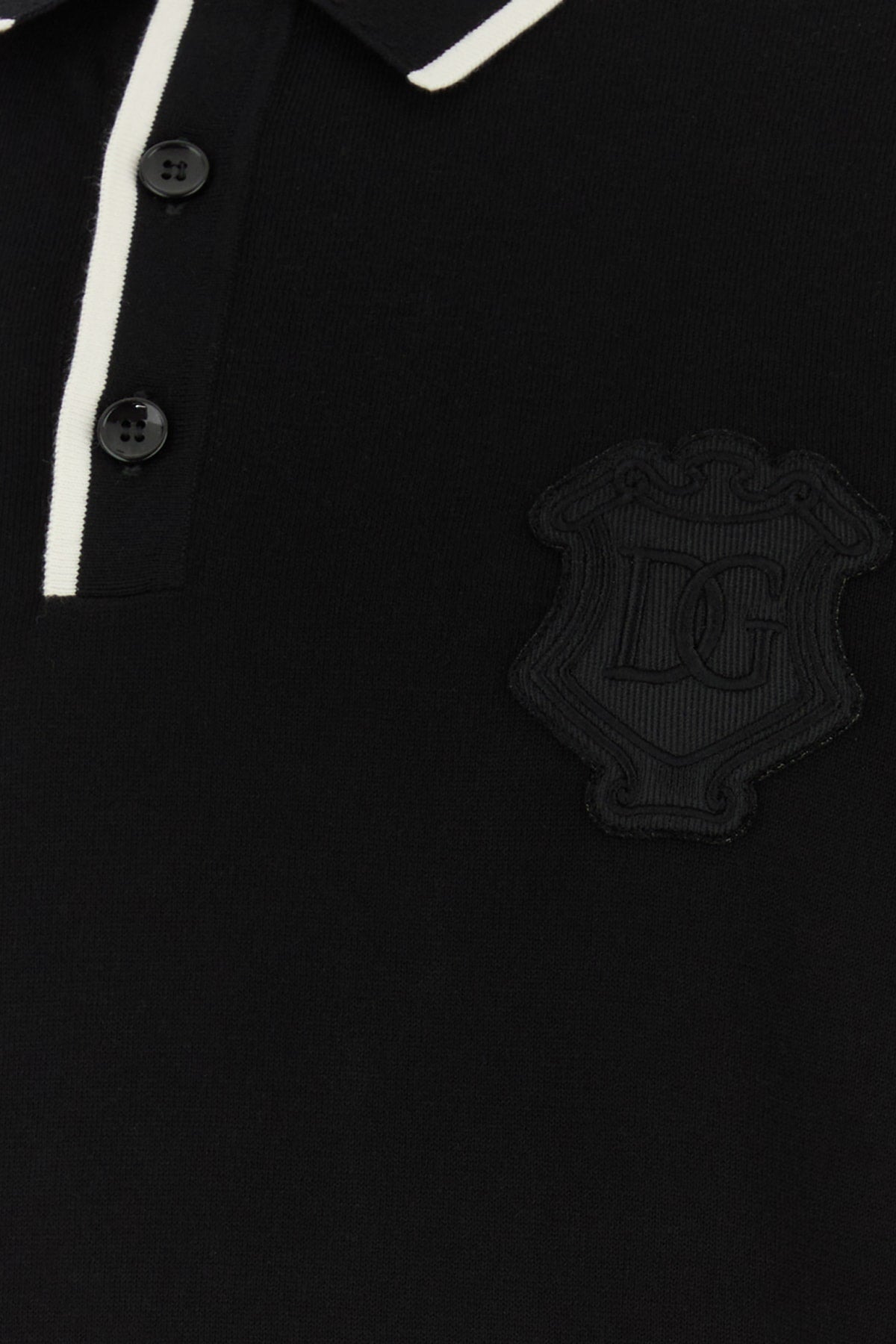Dolce & Gabbana Men Black Cotton Polo Shirt - 3