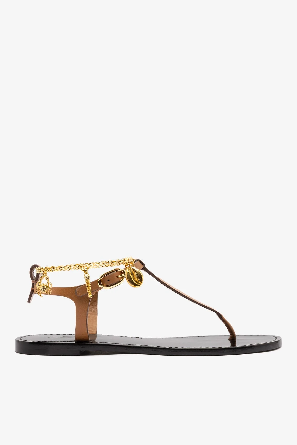 Gipsy Sandal In Light Caramel Vegetale Leather - 1