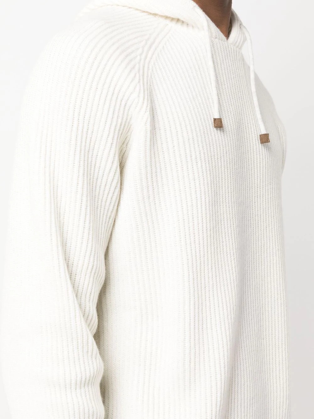 cashmere knitted hoodie - 5