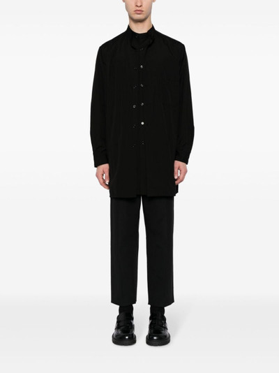Yohji Yamamoto long-sleeve layered shirt outlook