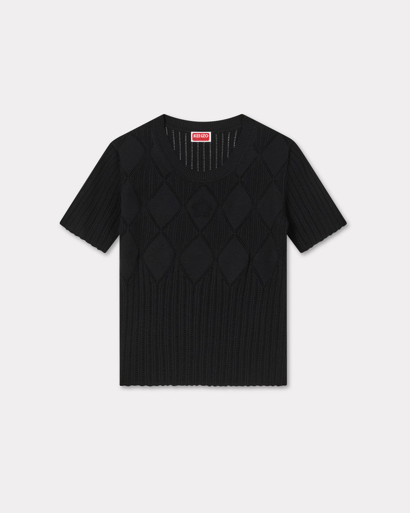 Short sleeve knit top 1