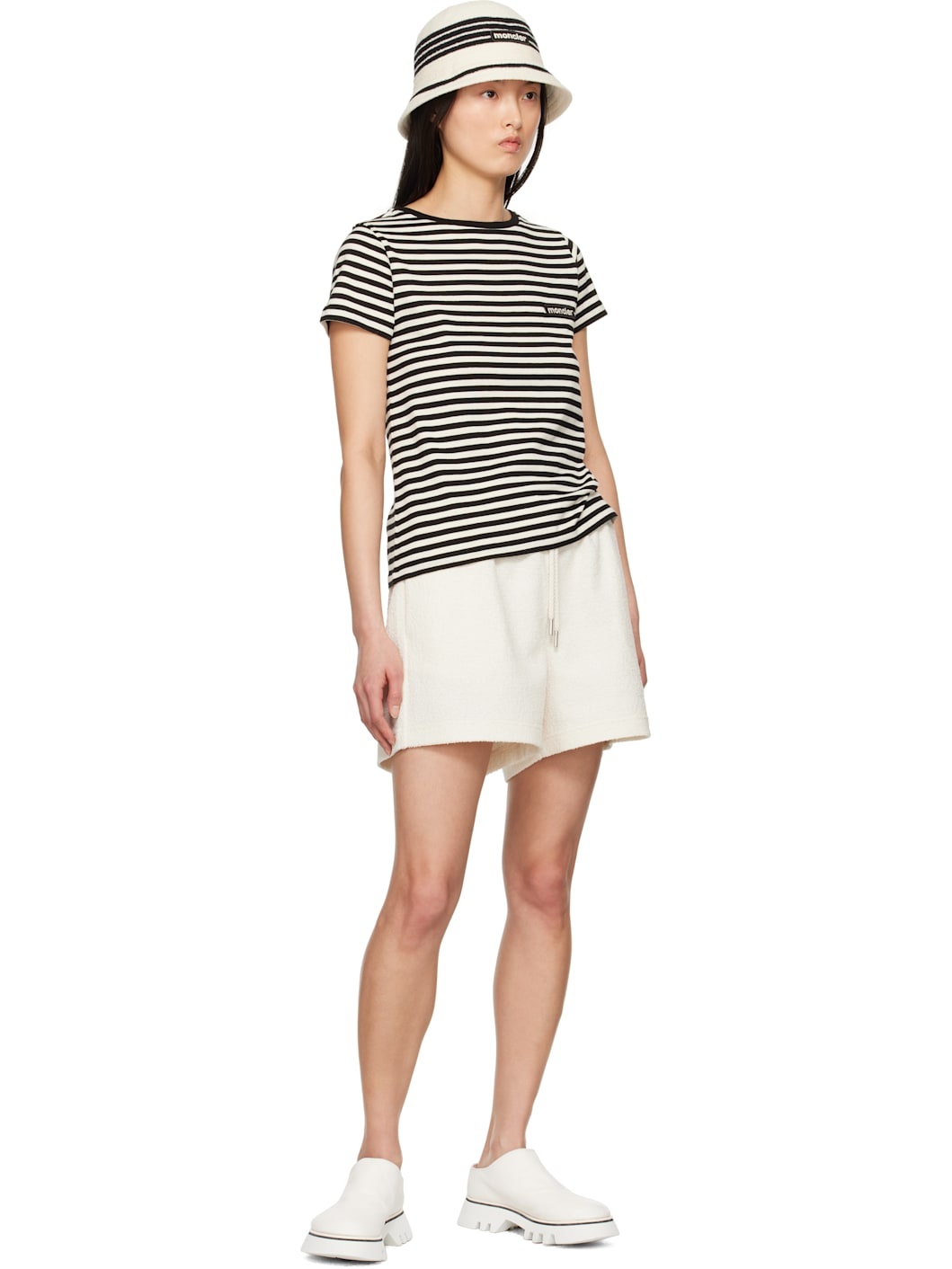 Off-White Drawstring Shorts - 4