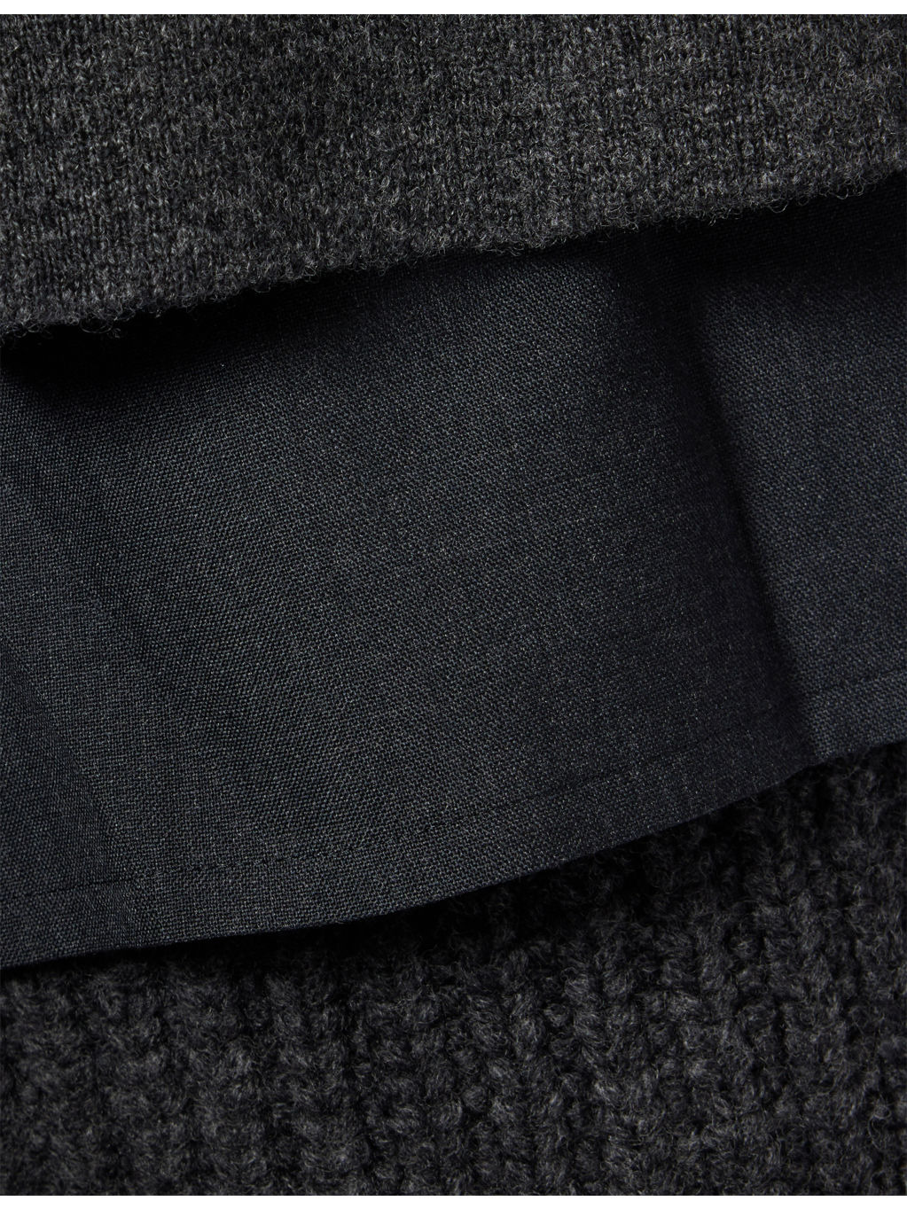 Suiting Wool Knit Jumper Dress - 7