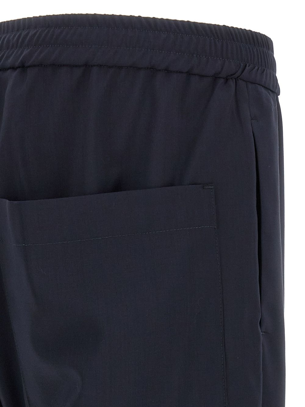 Bativoga pleated elastic-waistband trousers - 4