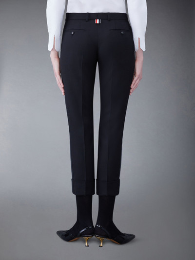 Thom Browne Wool Low Rise Cigarette Trousers outlook
