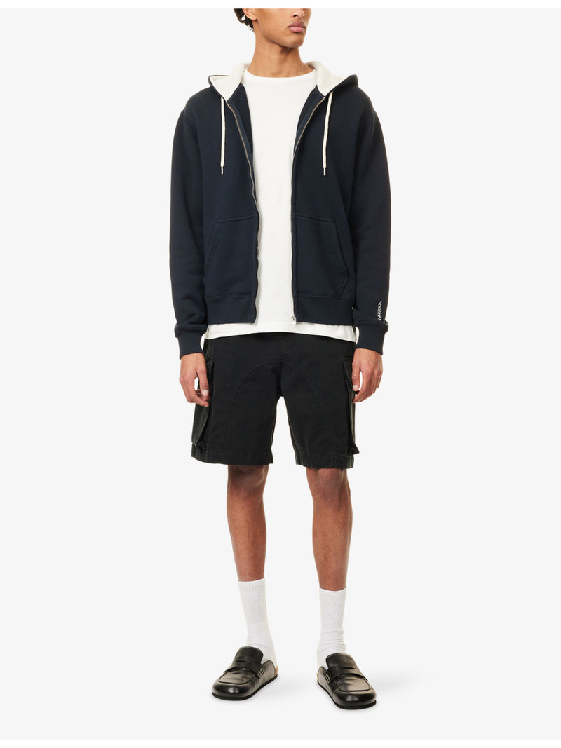 JW Anderson JW Anderson x Guinness Brand-Embroidered Zipped Cotton-Jersey Hoody outlook
