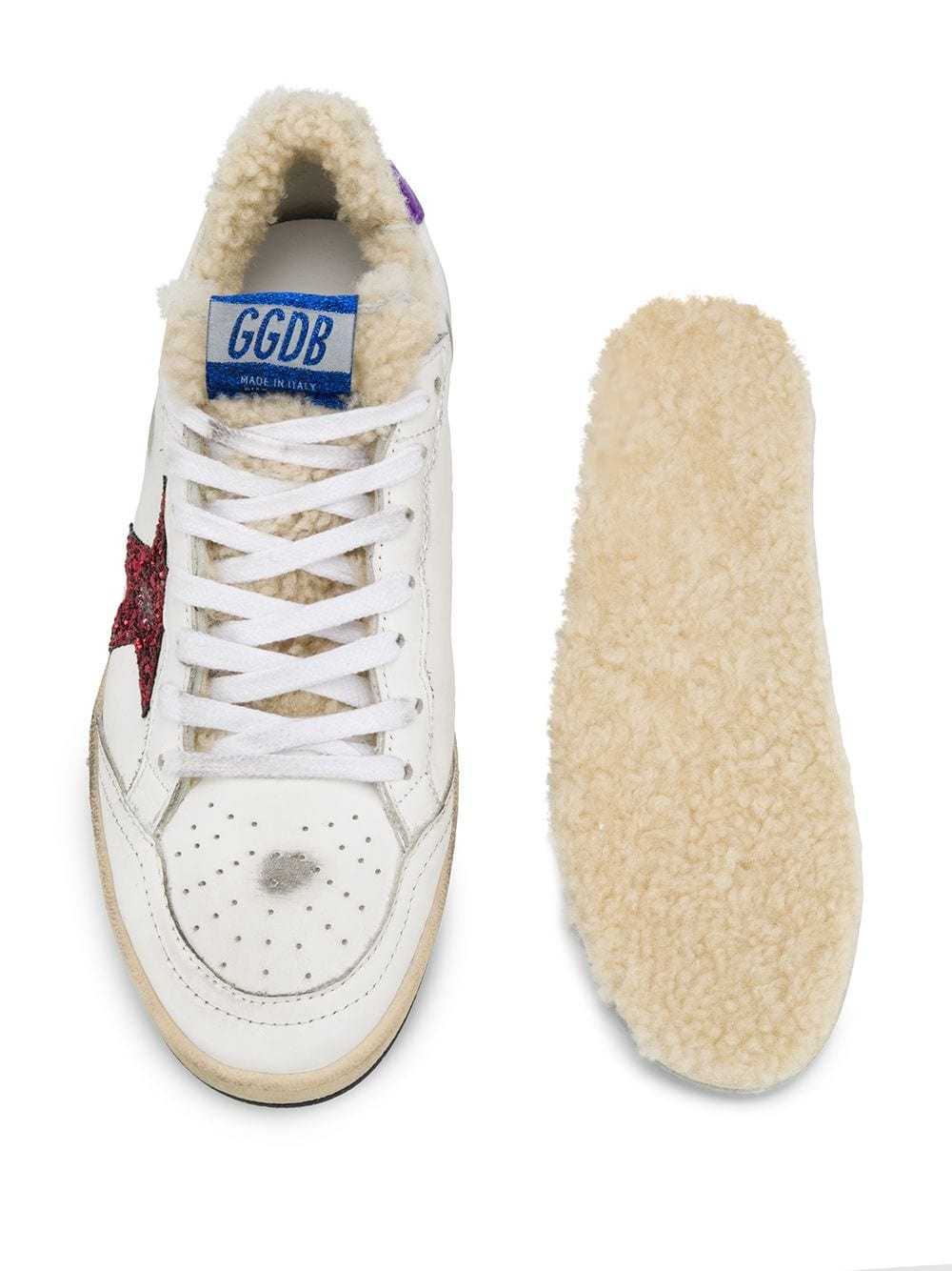 Ball Star shearling-lined sneakers - 4