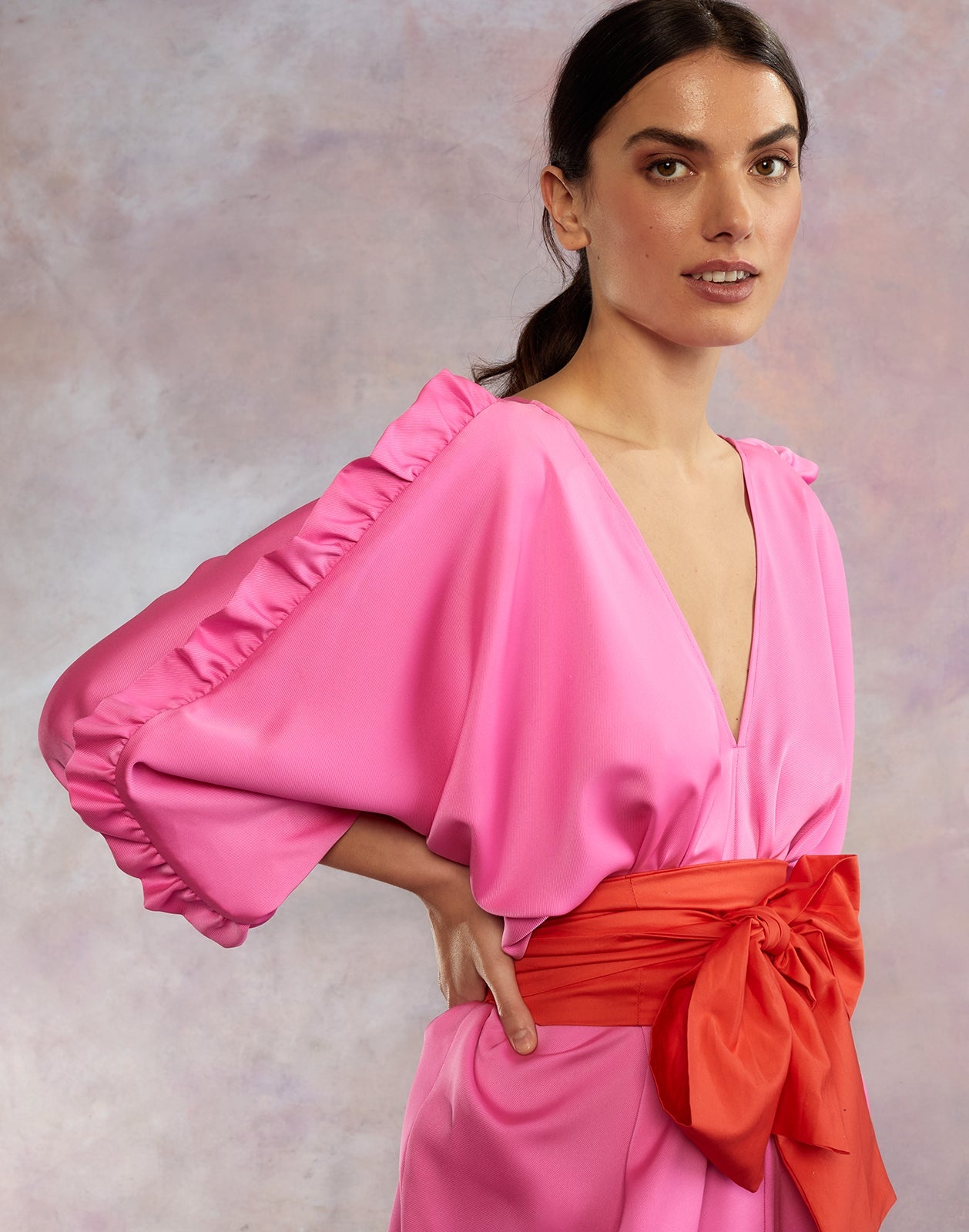 Dolman Sleeve Dance Dress - 4