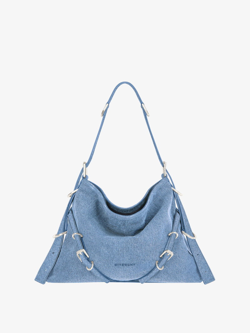 MEDIUM VOYOU BAG IN DENIM 1
