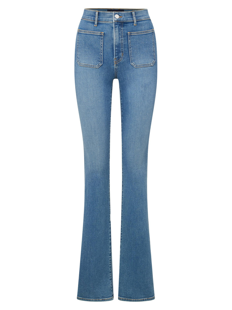 Women's Beverly Skinny Flare Patch Pocket Jeans - Sierra 1