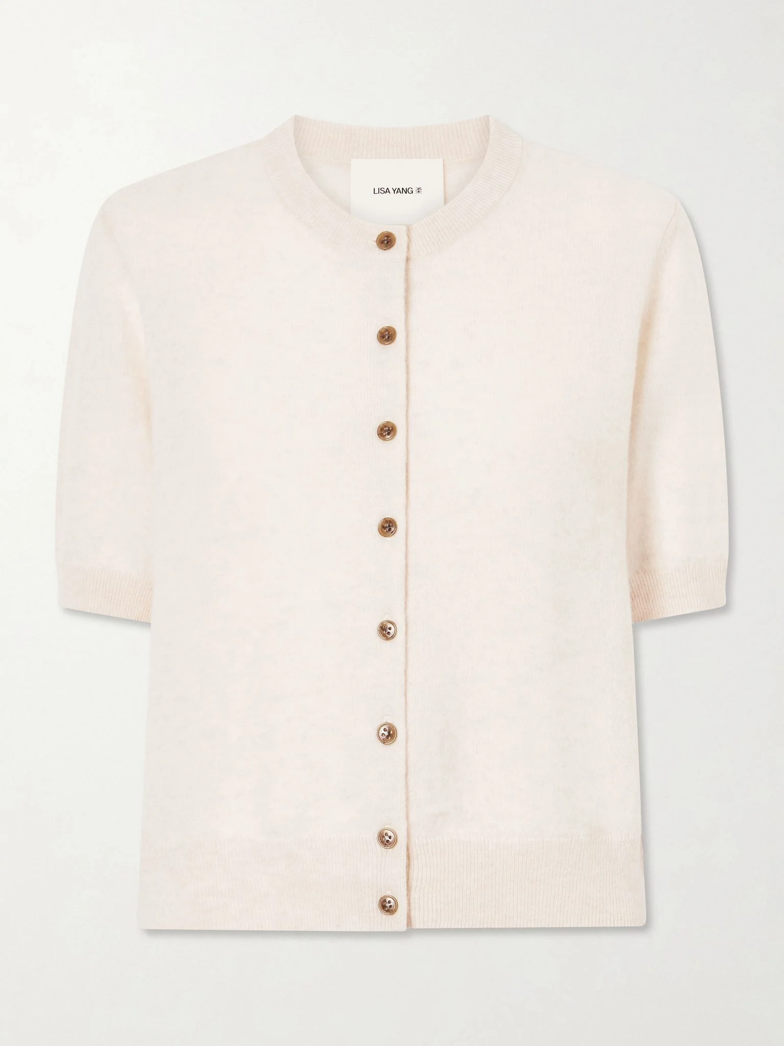 Marene cashmere knit cardigan Cream - 1