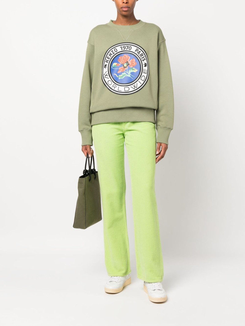 KENZO graphic-print cotton sweatshirt outlook