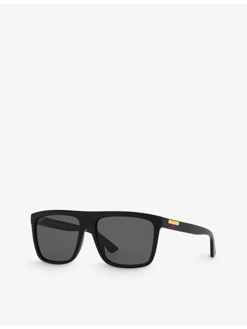 GUCCI GG0748S rectangular-frame injected sunglasses outlook