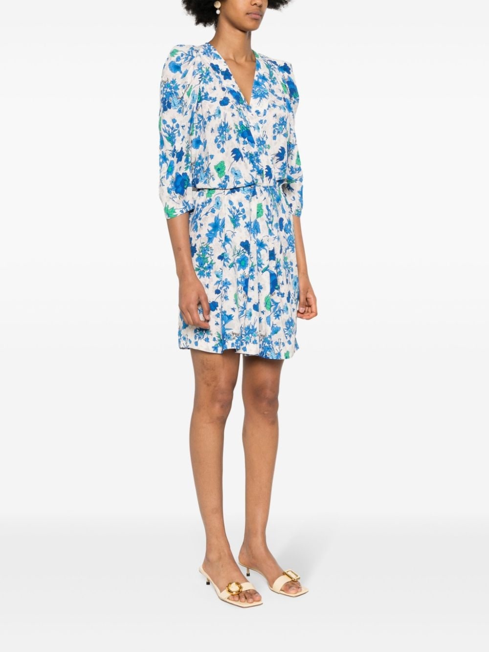 Ruz floral-print midi dress - 3