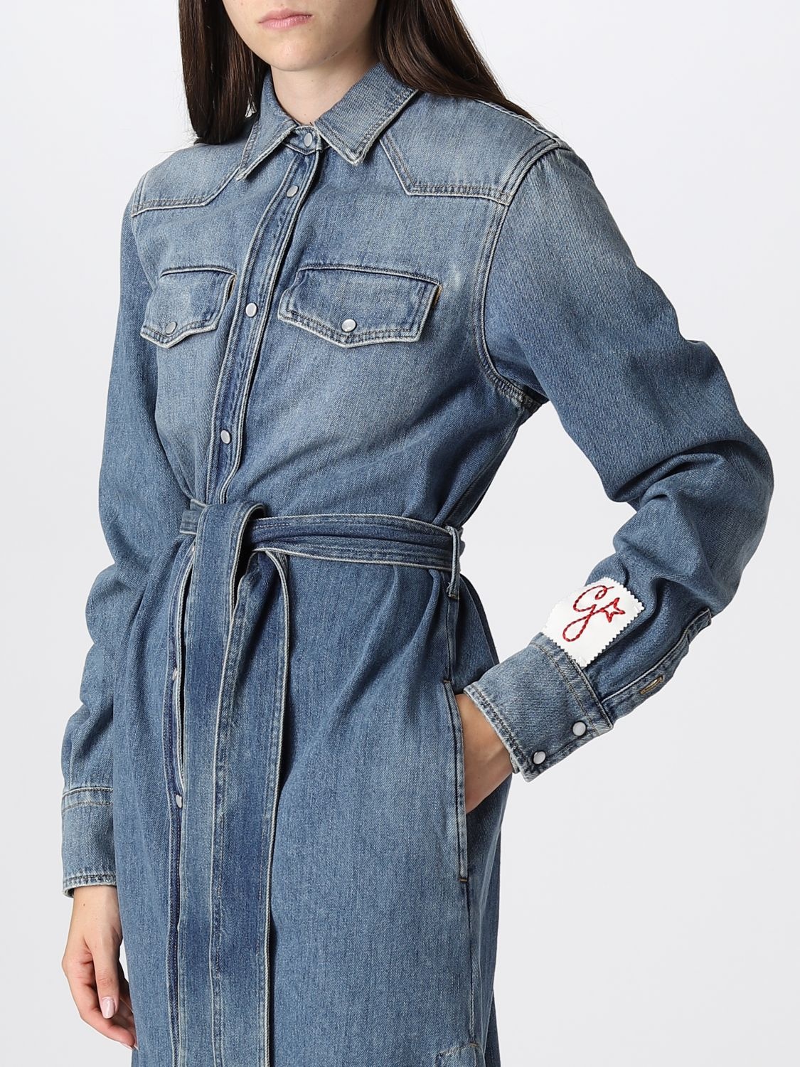 ワンピース Golden Goose BELTED CHEMISE DENIM DRESS Golden Goose Casual and day dresses for Women | Online Sale