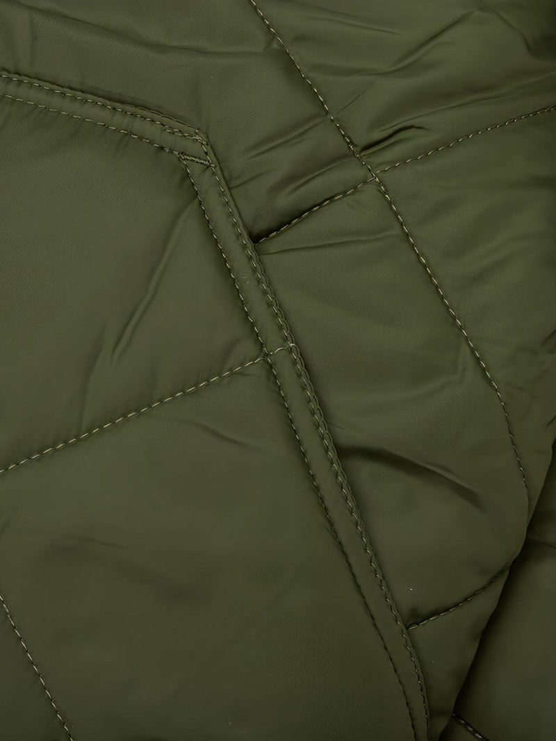 logo-embroidered quilted bomber jacket 4