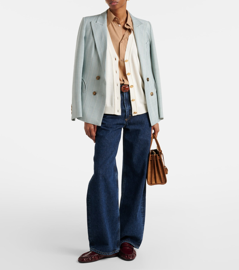 BLAZÉ MILANO Wool, silk, and cashmere cardigan outlook