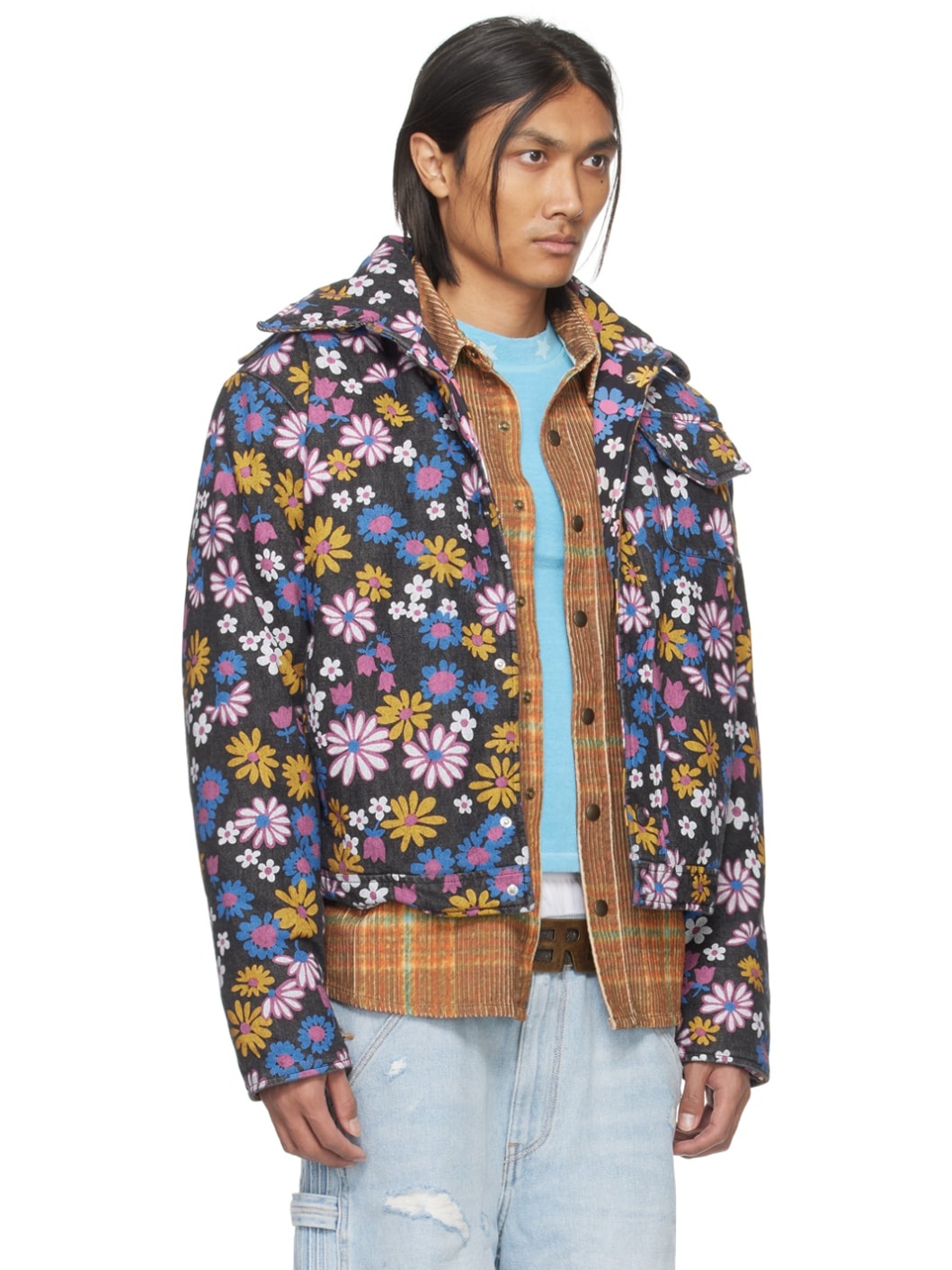 Black Floral Jacket - 2