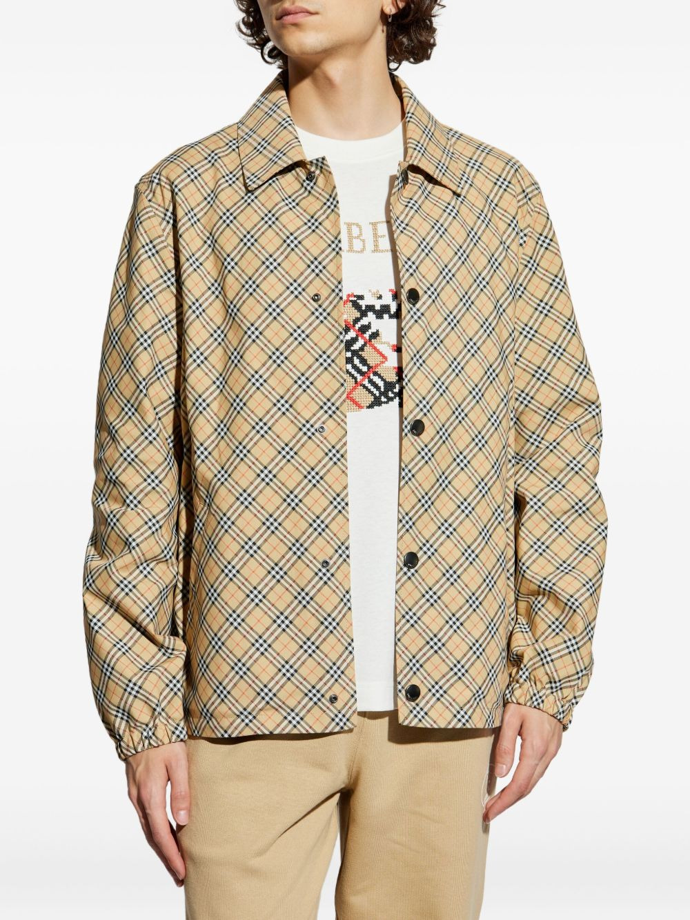checked overshirt - 3