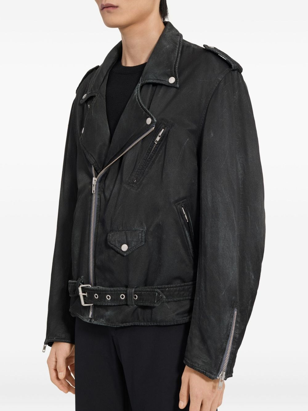 Cotton biker jacket - 4