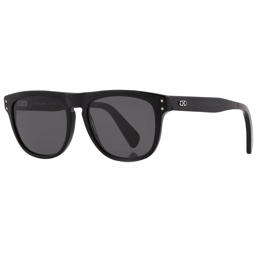 Ferragamo Grey Square Men's Sunglasses SF1111S 001 55 - 2