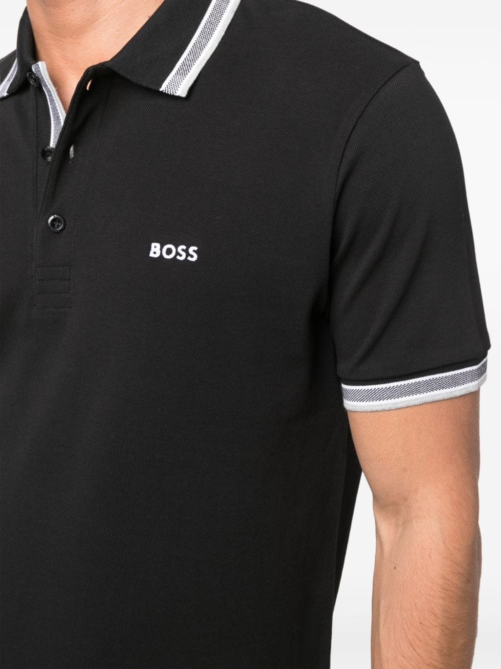 embroidered-logo cotton polo shirt - 5