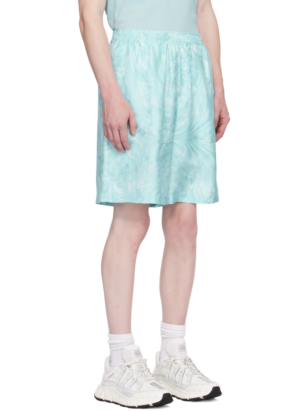 Blue Barocco Shorts - 2