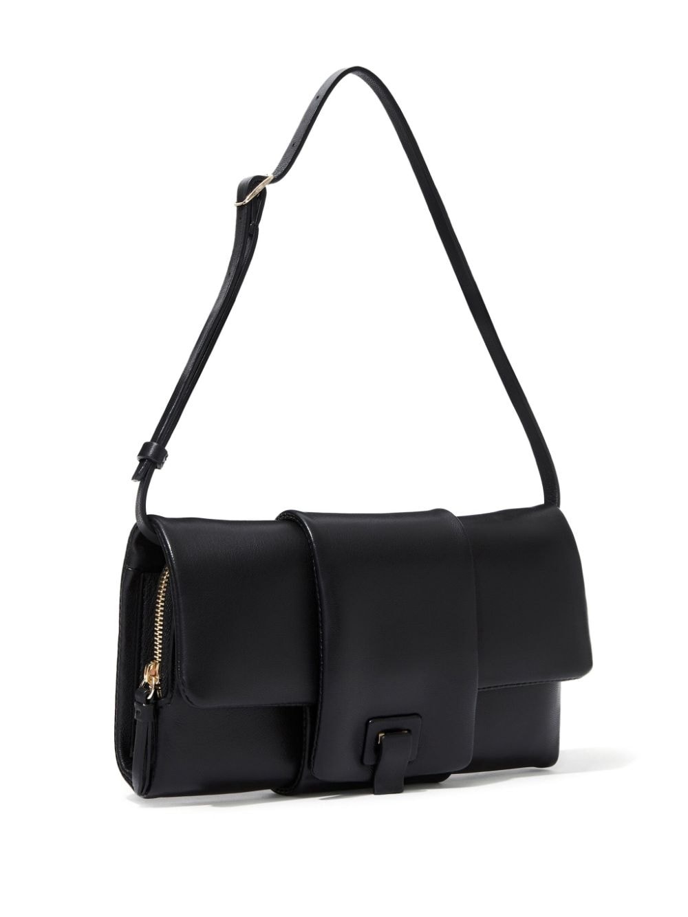 Flip leather shoulder bag - 5