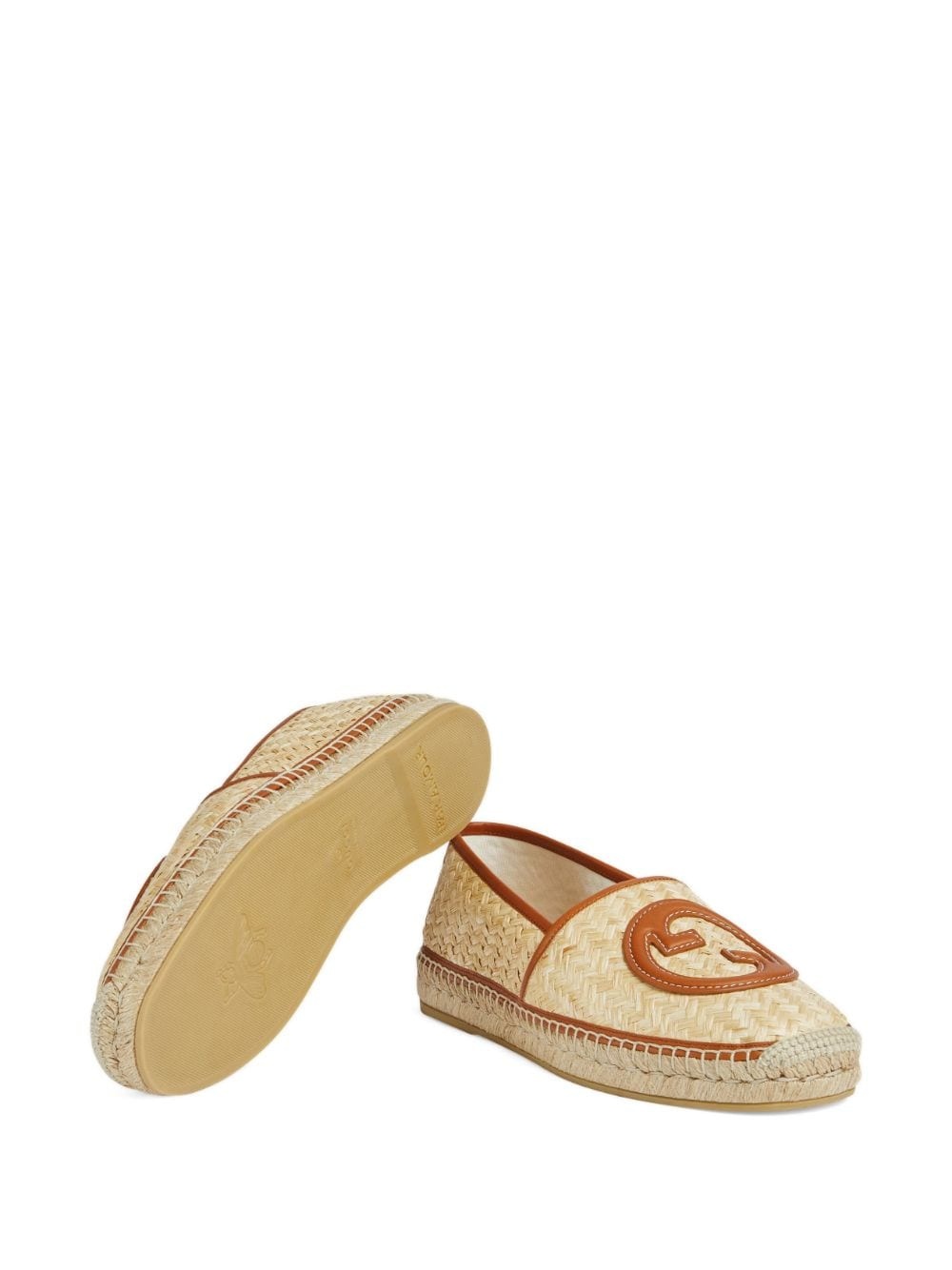 Interlocking G raffia espadrilles - 5