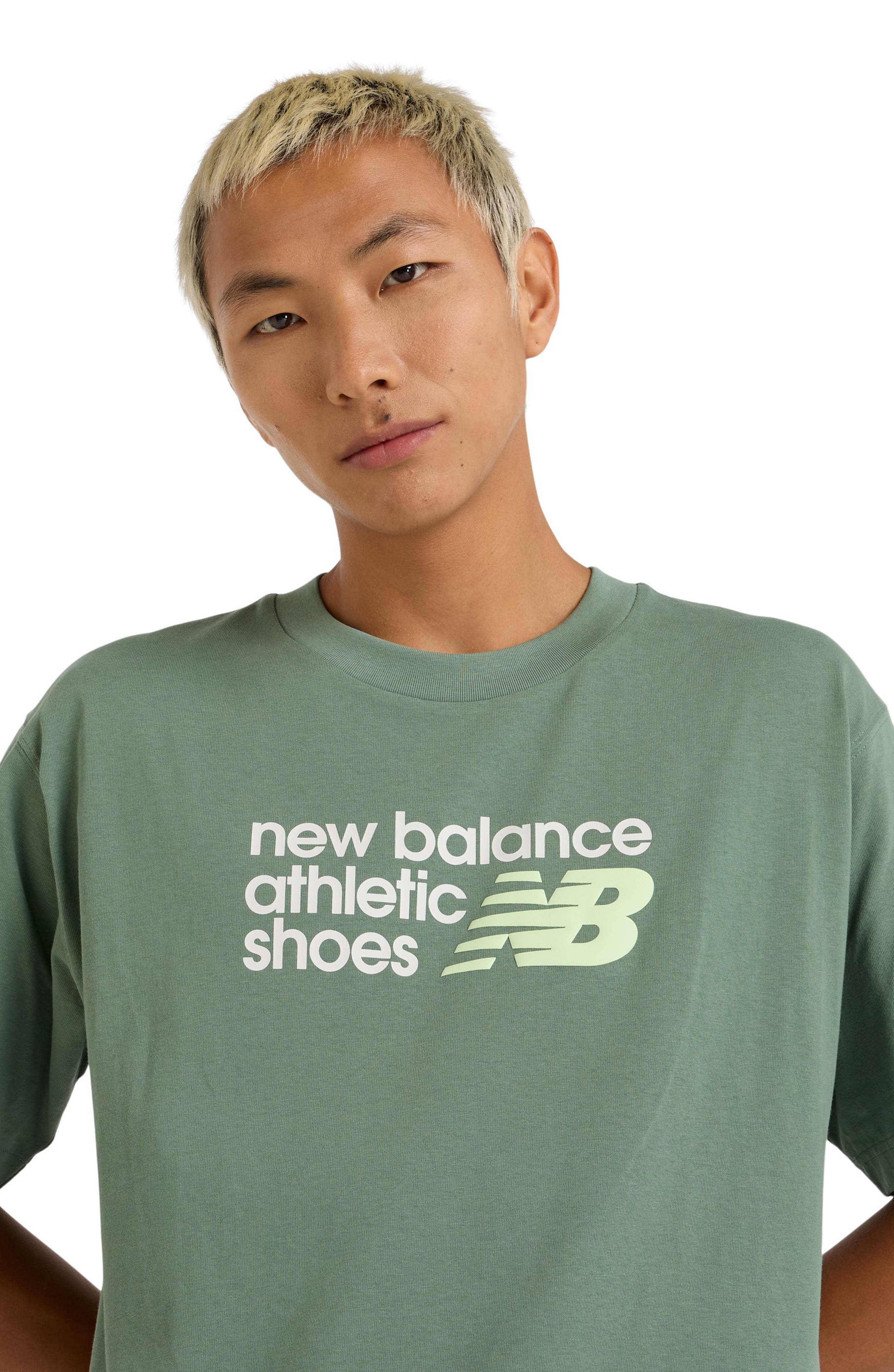 New Balance Athletics Premium Logo Graphic T-Shirt in Dark Juniper at Nordstrom - 4