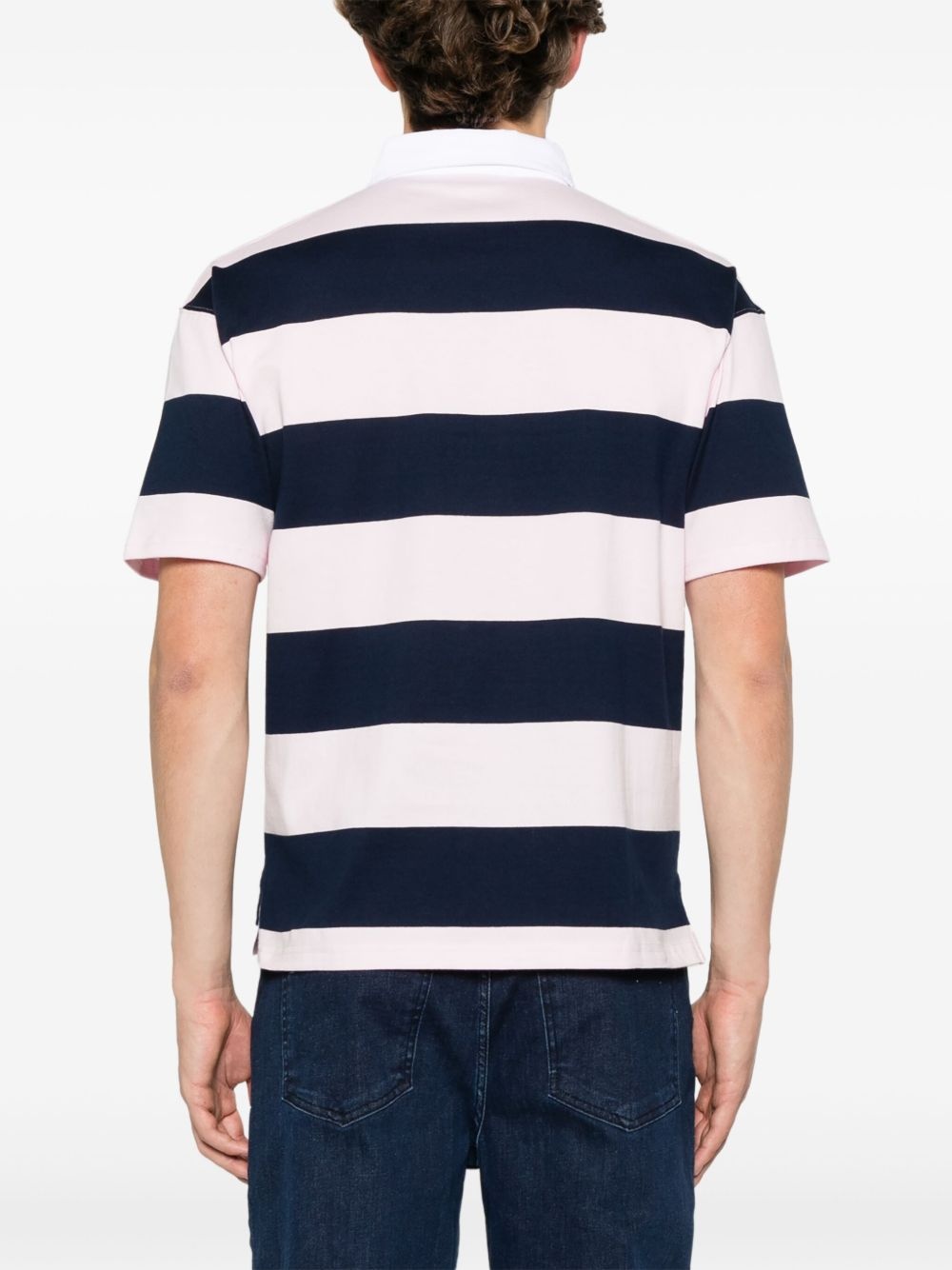 striped polo shirt - 4