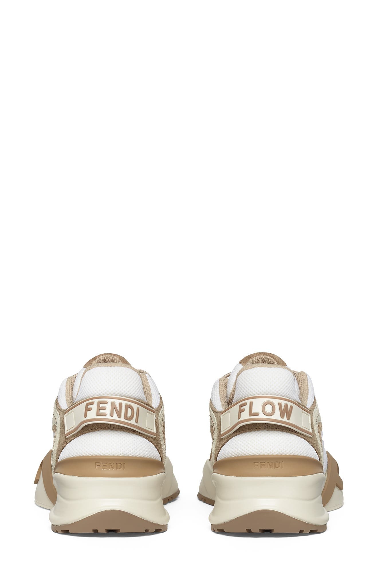 Fendi Flow Sneaker in F1R93 White/Biscuit at Nordstrom - 4
